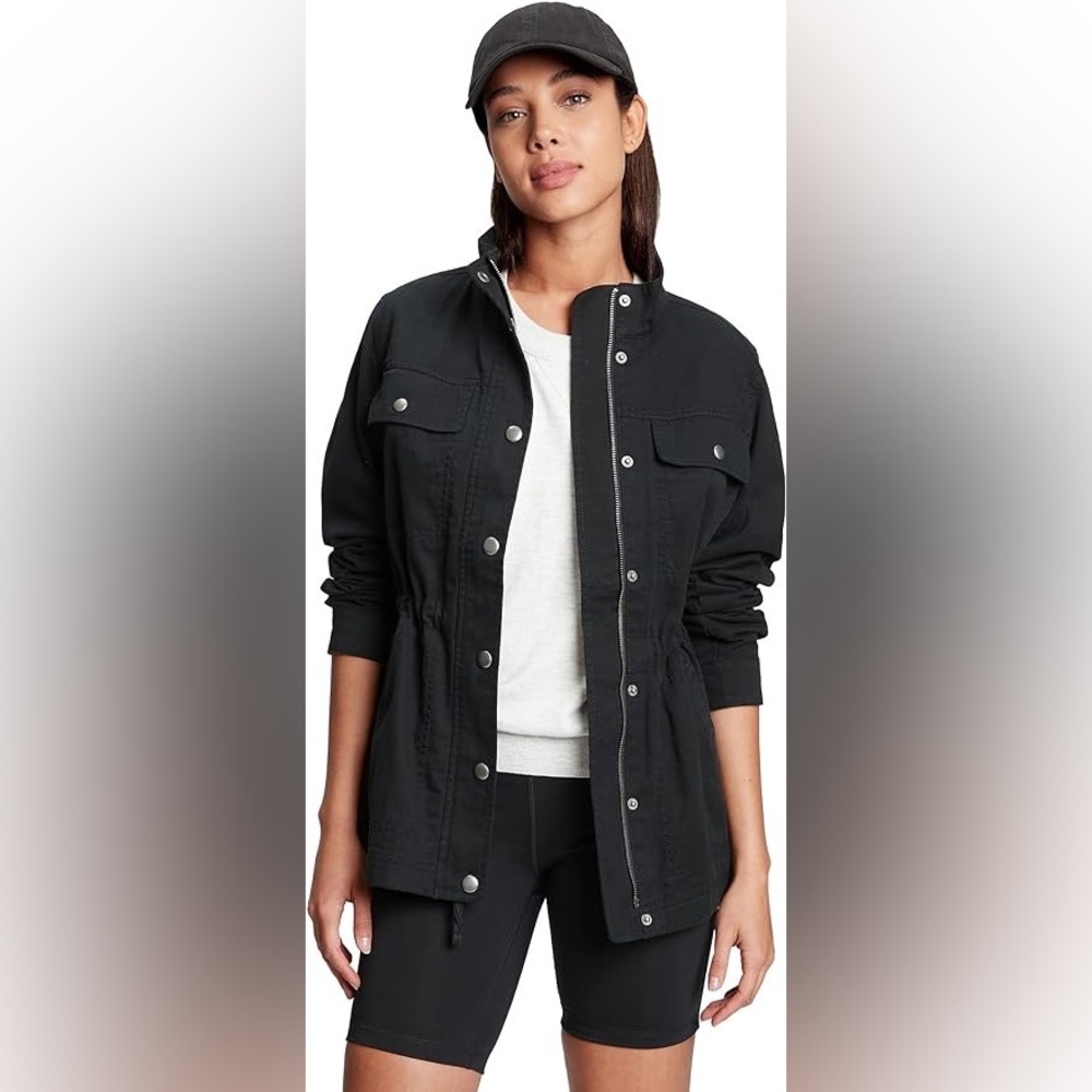 GAP Women’s Utility Jacket, Black, M / Medium NWT
